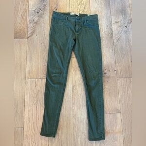 Green Hollister Skinny Jeans